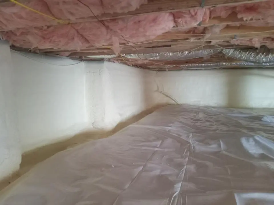 Crawl space encapsulation with closed-cell spray foam for Roof Maintenance in Wytheville